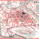 plan de ville vintage d'Aix-les-Bains couleur Blay Foldex