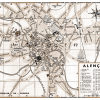 plan de ville vintage sépia d'Alençon Blay Foldex