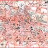 plan de ville vintage couleur d'Amiens Blay Foldex