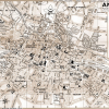plan de ville vintage sépia d'Amiens Blay Foldex