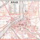 plan de ville vintage d'Arles Blay Foldex