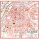 plan de ville vintage d'Avignon Blay Foldex