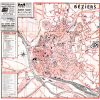 plan de ville vintage couleur de Béziers Blay Foldex