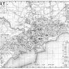 plan de ville vintage noir et blanc de Brest Blay Foldex