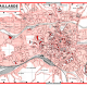 plan de ville vintage couleur de Brive-la-Gaillarde Blay Foldex