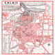 plan de ville vintage de Calais Blay Foldex