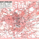 plan de ville vintage couleur de Clermont-Ferrand Blay Foldex