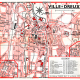 plan de ville vintage couleur de Dreux Blay Foldex