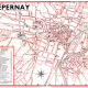 plan de ville vintage couleur d'Epernay Blay Foldex
