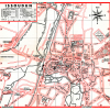 plan de ville vintage couleur d'Issoudun Blay Foldex
