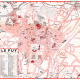 plan de ville vintage du Puy-en-Velay Blay Foldex