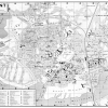 plan de ville vintage noir et blanc de Lorient Blay Foldex