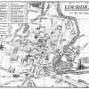 plan de ville vintage noir et blanc de Lourdes Blay Foldex