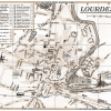 plan de ville vintage sépia de Lourdes Blay Foldex