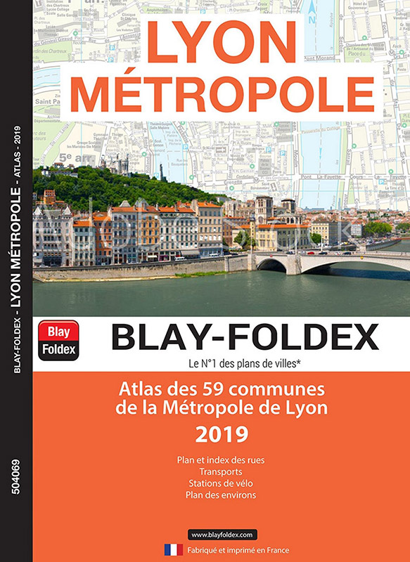 plan de ville de Lyon Atlas Métropole