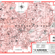 plan de ville vintage couleur de Montreuil-sous-Bois et Bagnolet Blay Foldex