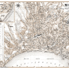 plan de ville vintage sépia de Nice Blay Foldex