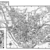 plan de ville vintage noir et blanc de Périgueux Blay Foldex