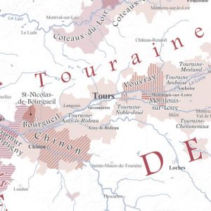 Carte des vins de France de style ancien (2020) zoom 1