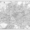 plan de ville vintage noir et blanc de Reims Blay Foldex