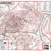 plan de ville vintage de Strasbourg Blay Foldex