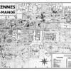 plan de ville vintage noir et blanc de Vincennes et Saint-Mandé Blay Foldex