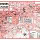 plan de ville vintage de Vincennes et Saint-Mandé Blay Foldex
