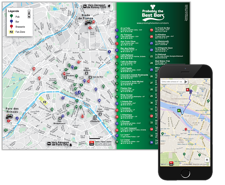 Carte personnalisée pour Carlsberg - Blay-Foldex