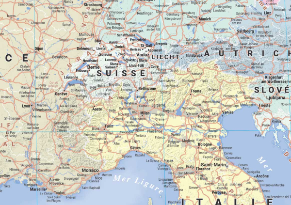 Poster Europe routière - Blay Foldex 2019