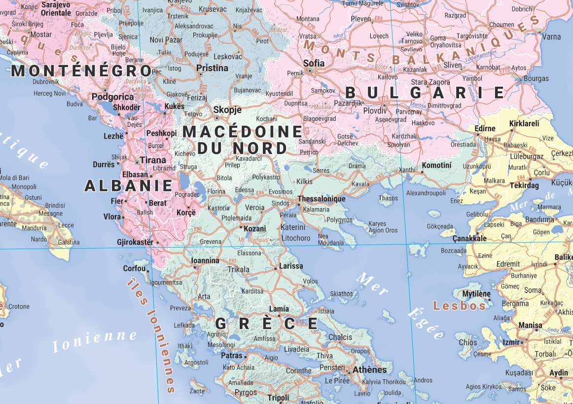 Europe_routiere_blay-foldex3 Poster Europe routière - Blay Foldex 2019