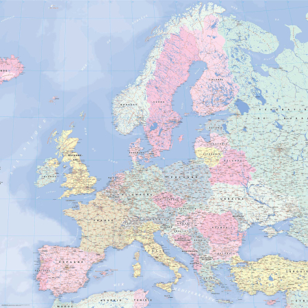 Poster Europe routière - Blay Foldex 2019