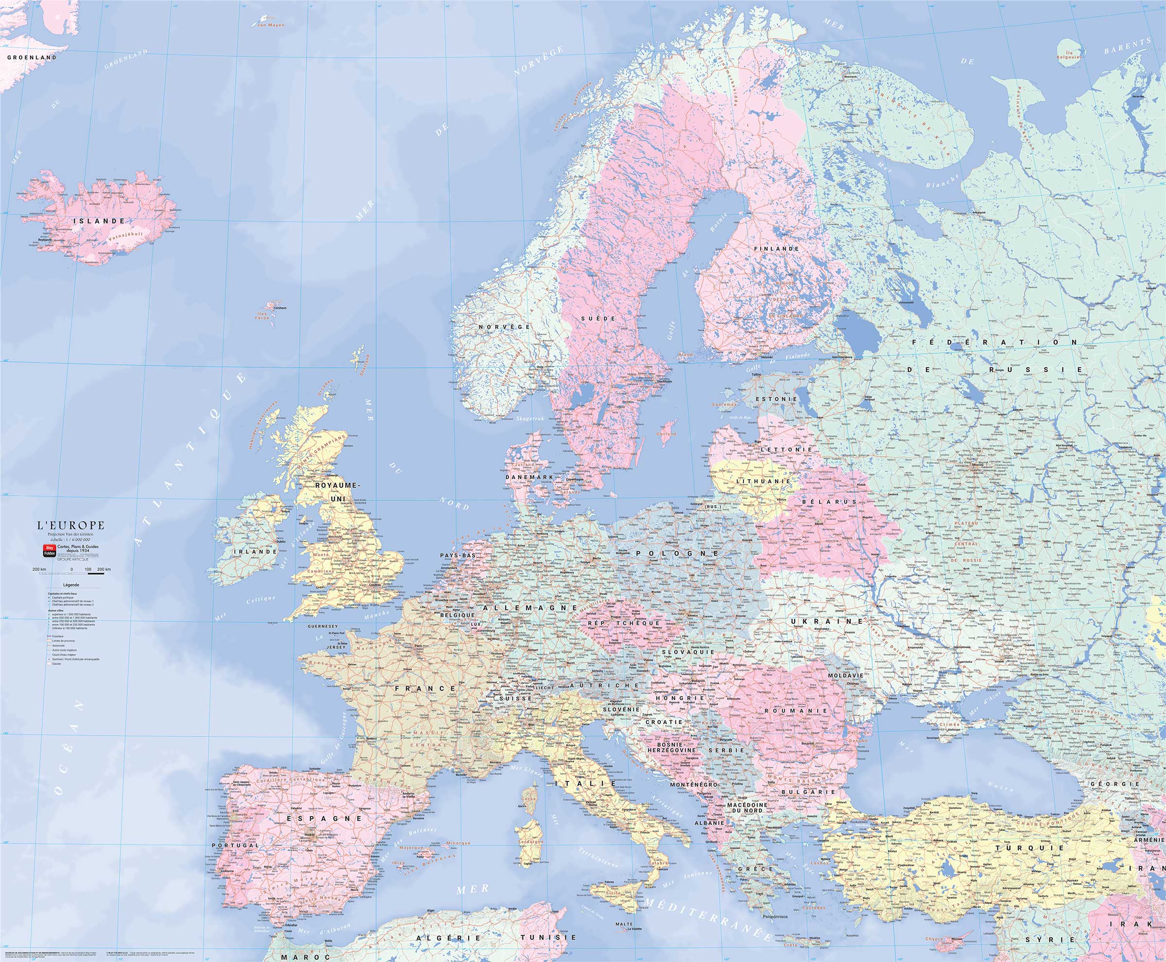 Europe_routiere_blay-foldex_bandeau Poster Europe routière - Blay Foldex 2019