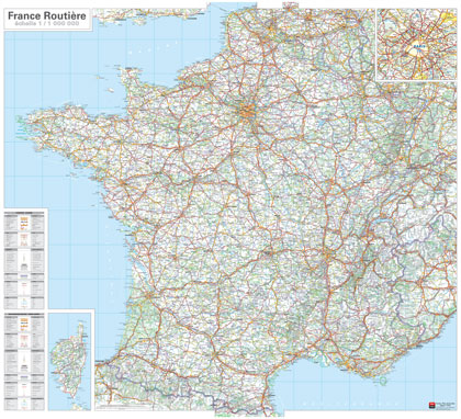 Carte de France routière - 2021 - Blay-Foldex