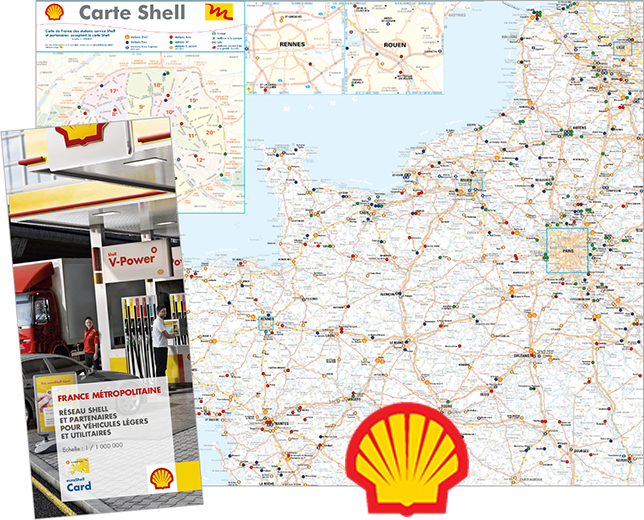 Carte personnalisée pour Shell - Blay-Foldex