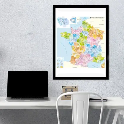 Cartes murales de France - Baly-Foldex
