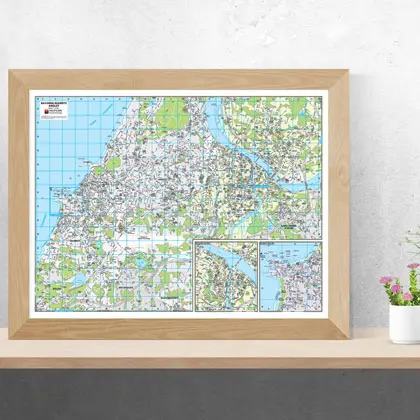 Posters de plans de ville Grand Format - Blay-Foldex