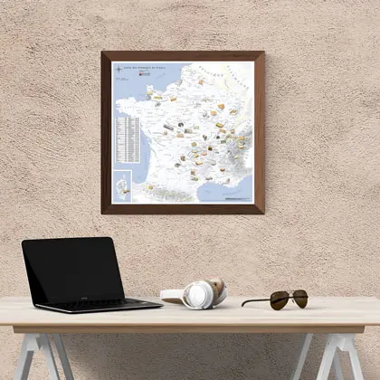 Carte murale des fromages - Baly-Foldex