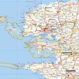 Carte de France quart nord-ouest - 2021 - Blay-Foldex