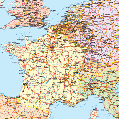 Europe 1 600 000 - zoom France - Blay-Foldex