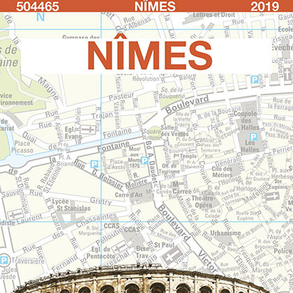 Plan de ville poche Blay-Foldex - Nîmes couverture
