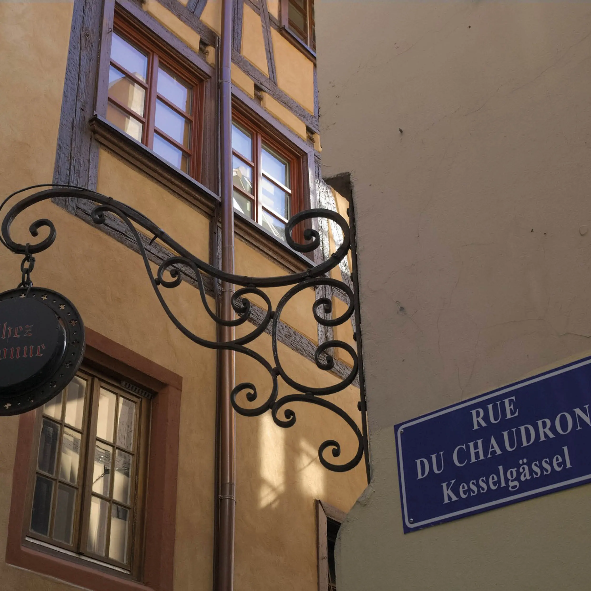 Plaque de rue à Strasbourg