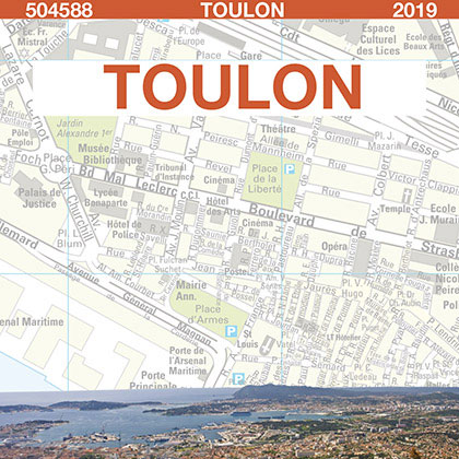 Plan de ville poche Blay-Foldex - Toulon couverture