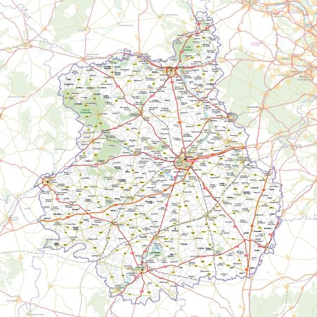 Carte à télécharger - département d'Eure-et-Loir - Blay-Foldex