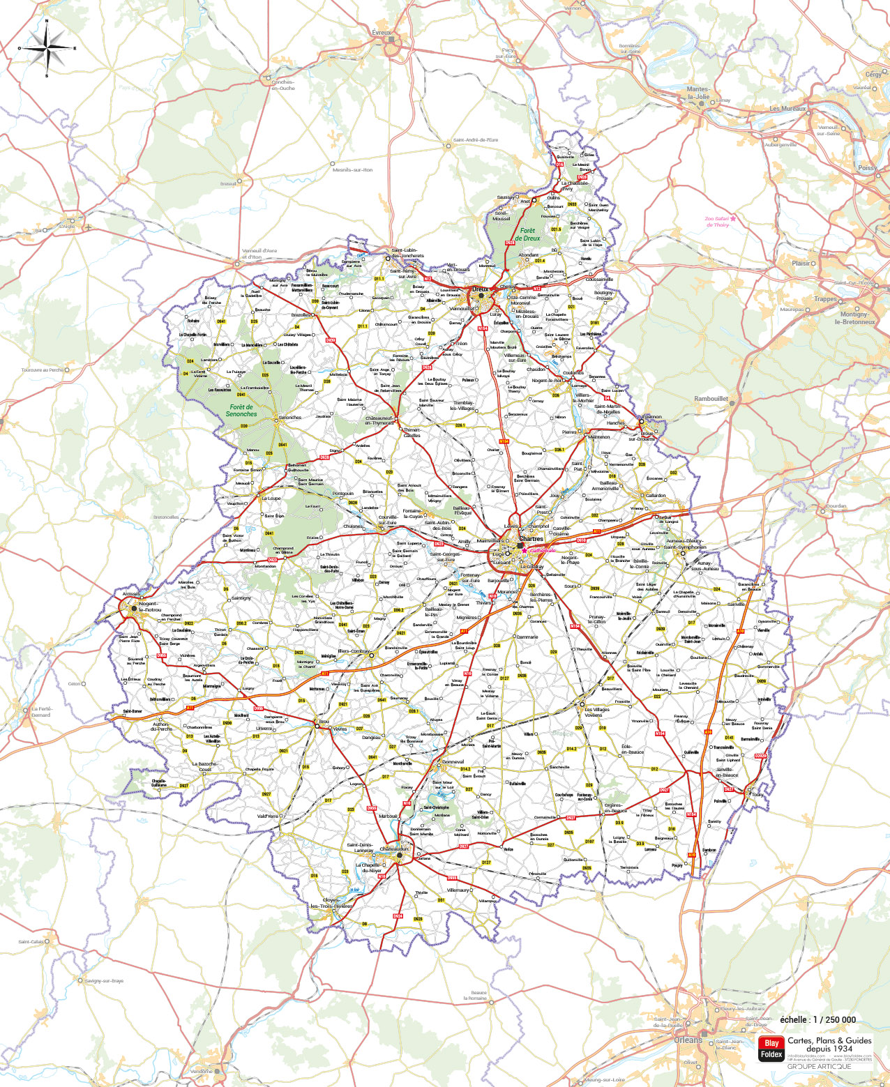d28_eure_et_loir Carte à télécharger - département d'Eure-et-Loir - Blay-Foldex