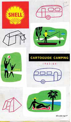 Carte Foldex ancienne pour Shell - cartoguide camping