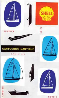 Carte Foldex ancienne pour Shell - cartoguide nautique