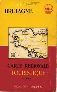 Carte Foldex ancienne pour Shell 4
