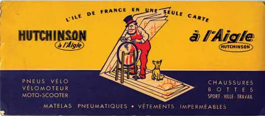 Carte Foldex ancienne Hutchinson 6