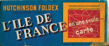 Carte Foldex ancienne Hutchinson 7