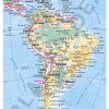 carte de l'Amérique du Sud pour agenda Blay-Foldex